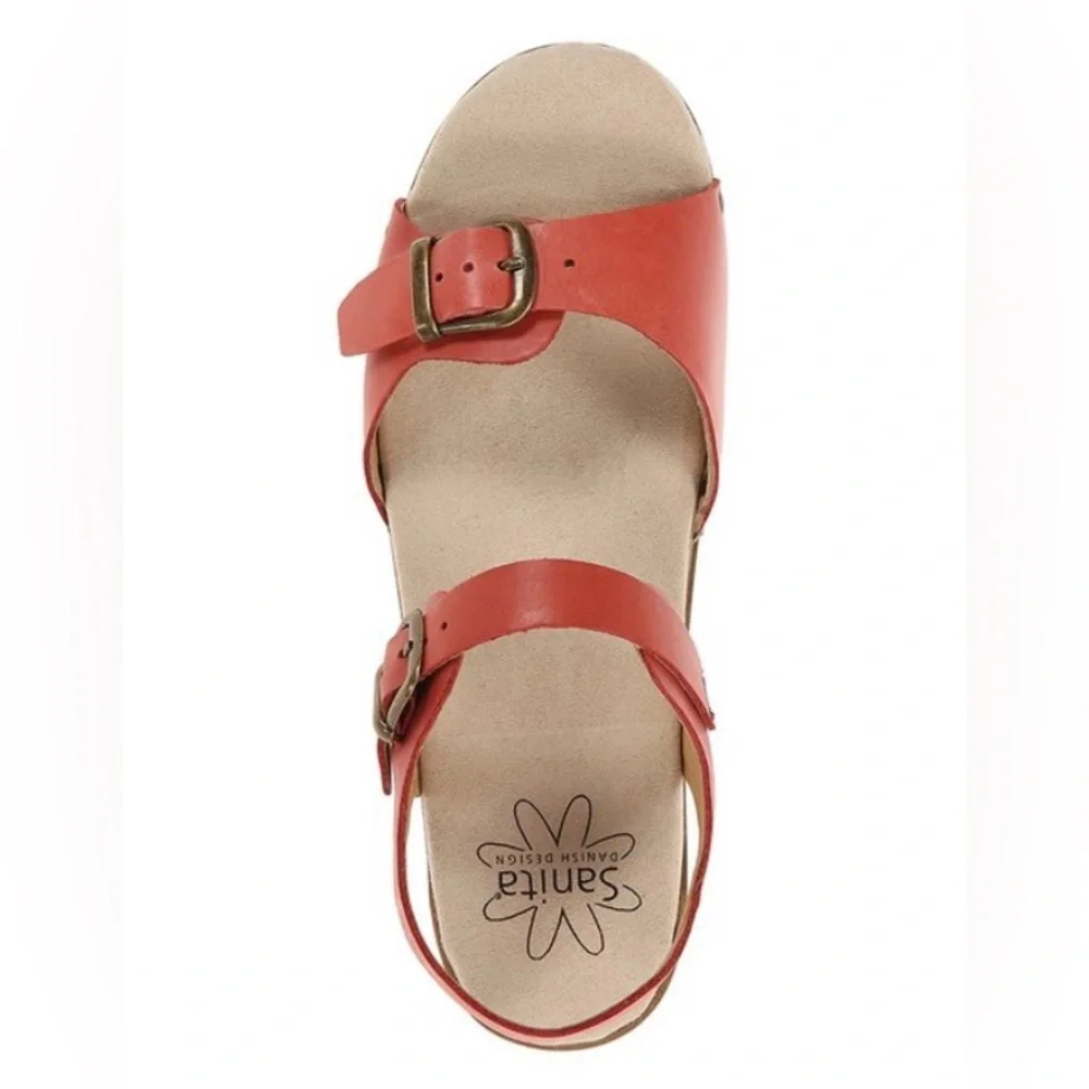 SANITA Leather Sandals <Like New> Size 37 - Picture 3 of 8